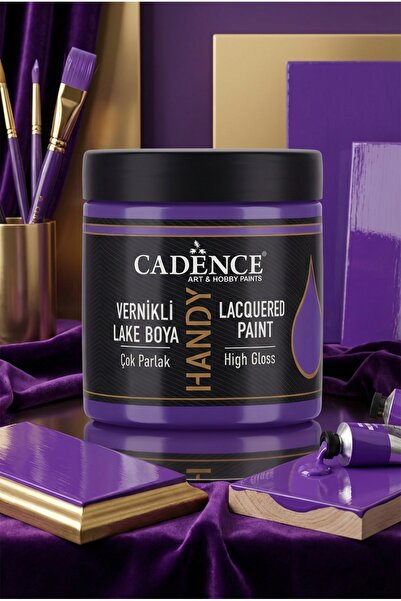 Cadence Handy Lake Parlak L039 Mor 250 ml Boya Tüm Yüzeyler İçin Kokusuz Vern...
