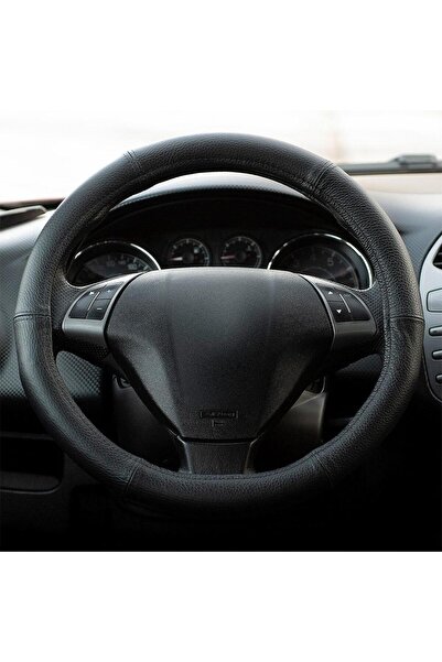 Umbrella HUSA VOLAN PIELE NATURALA NEGRU 49-51 CM