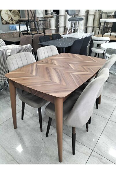 güneyahşapmobilya 120 X 80 CM ACILIR MASA TAKIMI