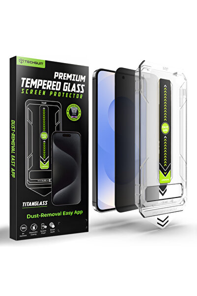 Techsuit - [Compatibil cu deblocarea prin amprentă] TitanGlass CrystalHD - Sa...