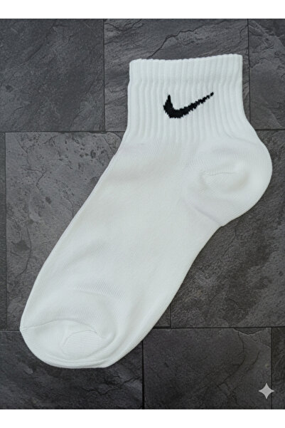 ÜNLÜ ÇORAP SPOR YARIM KONÇ ÇORAP 6 ÇİFT BEYAZ 41-44