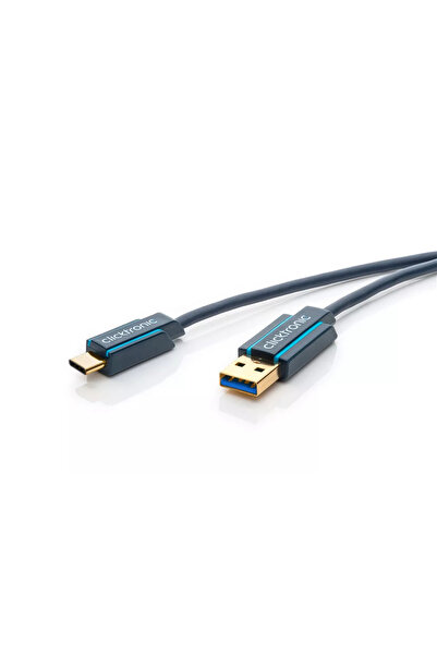 CLICKTRONIC Cablu Profesional 2m USB TYPE C - USB 3.0 4.5W SuperSpeed 5Gbit/s...