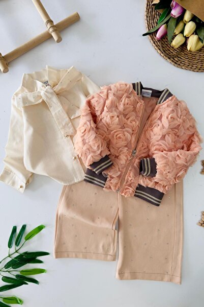 Minigimin Cicileri Set de 3 piese pentru mini-mașină cu model de trandafiri, ...