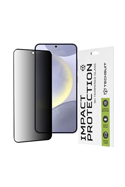 Techsuit Folie sticla Samsung Galaxy S24 Plus 111D Privacy Full Glue, negru