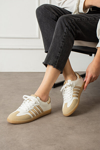 pasyone Beige Women's Casual Sneaker Shoes