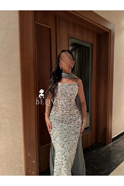 belivia فستان لؤلؤ