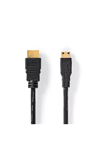 OEM Cablu mini HDMI - HDMI 3m High Speed 4K 30Hz 10.2Gbps cu Ethernet Nedis
