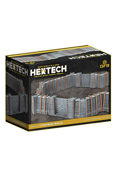 OEM HexTech - Battlefield in a Box Έδαφος: Τείχη της Trinity City (x24) - Γκρι