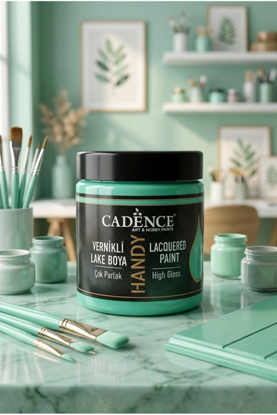 Cadence Handy Lake Parlak L043 Nane Yeşili 250 ml Boya Tüm Yüzeyler İçin Koku...