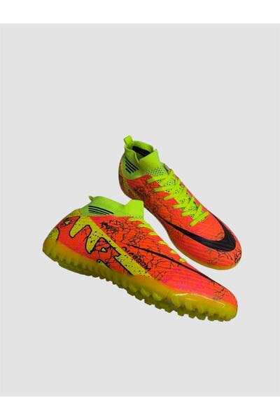 SALEN SHOES Orange Patterned Socks, Turf Field & Cleats