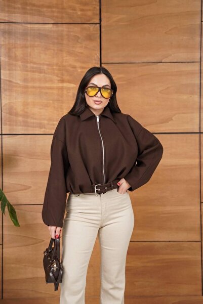 Ekim Store Belted Bomber Cashmere Jacket