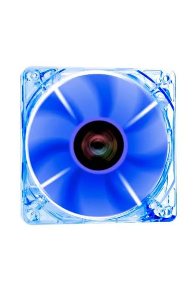 OEM Ventilator Riotoro Cross-X Clear Classic 120mm cu iluminare albastră