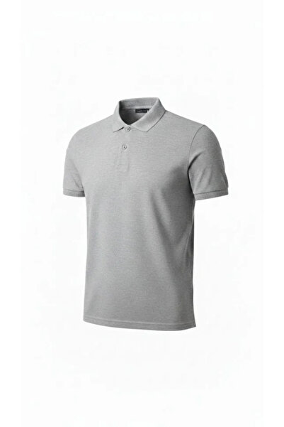 JANES Ανδρικό μπλουζάκι με κοντό μανίκι από ύφασμα πικέ με κουμπιά και γιακά ...