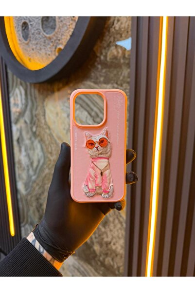 SOYLU MİX حافظة آيفون 15 برو نيمي فائقة الجودة بتصميم داخلي مخملي مع رسومات ح...