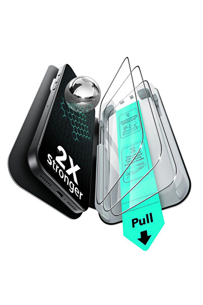 ESR Folie sticla iPhone 17 Pro Max Tempered Glass UltraFit, negru (Pachet 3buc.)