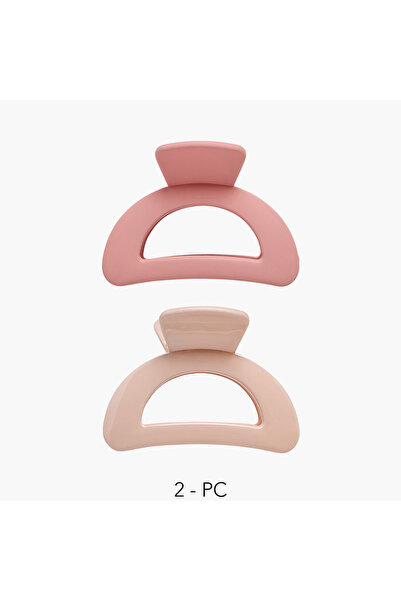 Lifestyle عبوة من قطعتين من مشابك الشعر المنحنية ذات اللمسة النهائية غير اللامعة