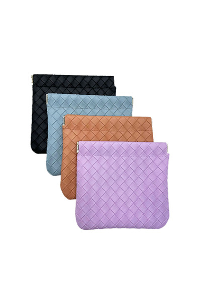 Arabest Small Makeup Bag for Purse,Mini Leather,Portable Small Makeup Organiz...