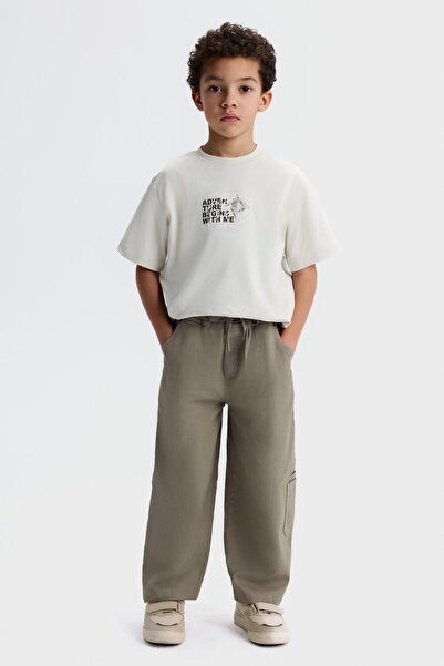 NK Pantaloni Sepia pentru băieți 4-8 ani Verde