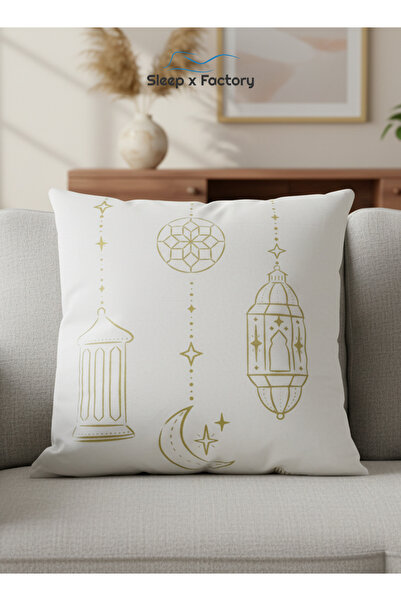 Sleep x Factory Decorative Microfiber Cushion 45x45 cm – Filled Cushion
