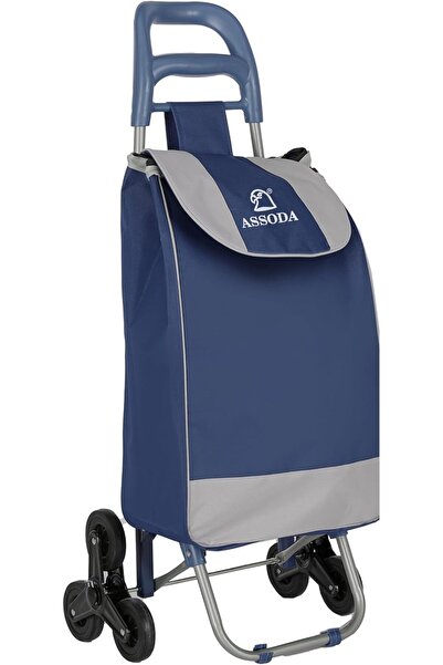 Assoda عربة تسوق قابلة للطي من أسودا بست عجلات