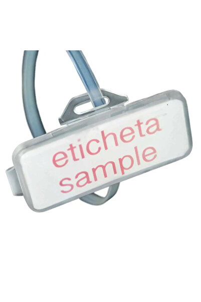 SAPİSELCO Label 20x45mm with transparent cover and mounting bracket 1pc 062 1...