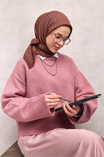 Silk Home Eșarfă din viscoză Velora Four Seasons Model Labirint Pastel Violet...