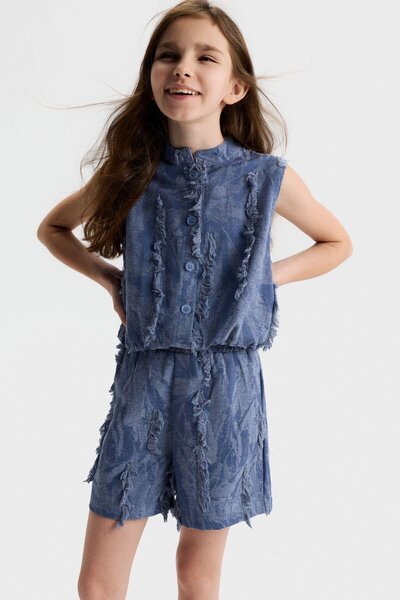 NK Vestă Jülide pentru fete 8-14 ani Indigo