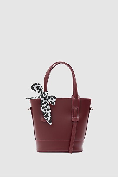 Shule Bags Geantă Capri Cova pentru mână și crossbody, roșu claret