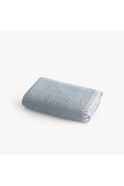 Green Black Tria Face Towel 100% Cotton Jacquard Mint 50X90 cm