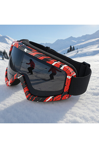 TomyHelf نظارات تزلج على الثلج مضادة للضباب مع فتحات تهوية وحماية من الأشعة ف...