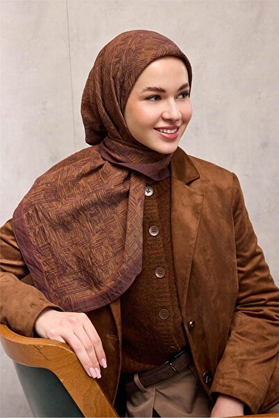 Silk Home Eșarfă din viscoză Velora Four Seasons Model Labirint Violet închis...