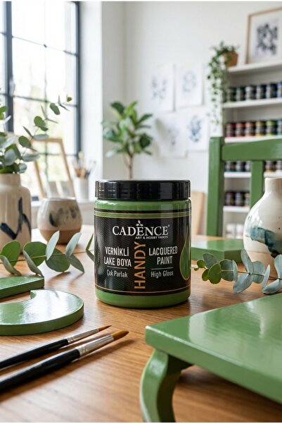 Cadence Handy Lake Parlak L049 Yaprak Yeşili 250 ml Boya Tüm Yüzeyler İçin Ko...