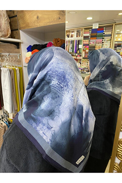 Akel وشاح قطني من الفيسكون منقوش 9612-07