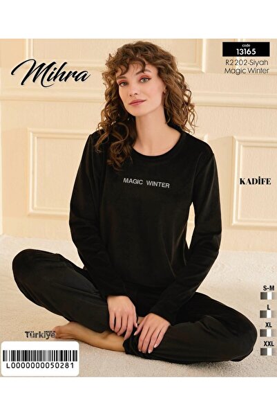 Mihra Velvet Basic Pajama Set