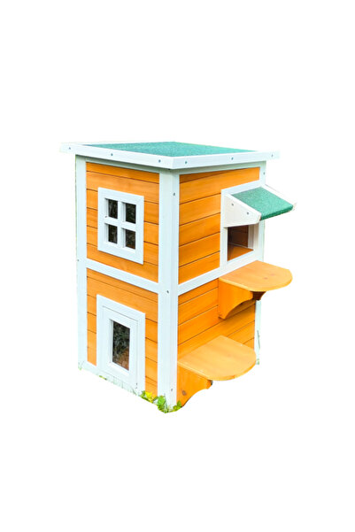 genrik قفص قطط من طابقين