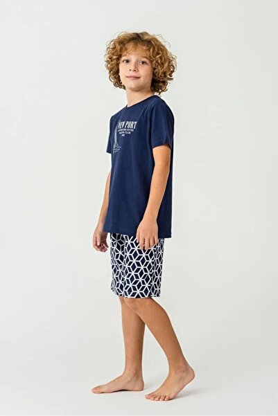 YUYİ ARNETTA bumbac 100% SET PANTALONI SCURTĂ CU MÂMĂ SCURTĂ PENTRU BĂIEȚI