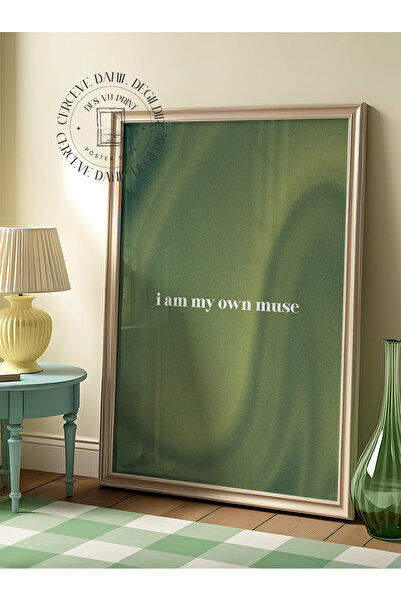 DES VU PRINT I am My Own Muse, Pinterest Temalı Çerçevesiz Poster