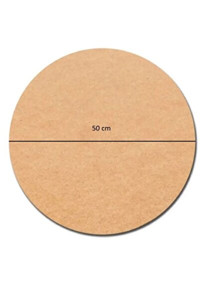 Sözen Home Design 1 Adet 50 Cm Çap 3 Mm (2.7 MM) Ham Mdf Duralit Daire Plaka ...