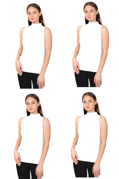 ATİLLA İÇ GİYİM Zero Kol Half Fish Necklace 4 Pieces White