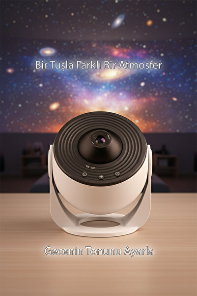 Tekvora Gezegen Gece Tavan Projektörü | 12 Film Diskli | HD Yıldız ve Galaksi...