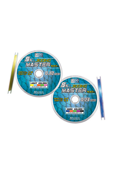 ASSO Pe Jigging Master 8X Fir textil împletit 100MT Nr.: 0,14MM / 100MT