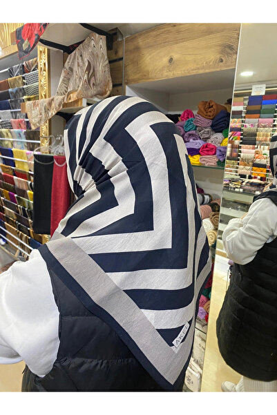 Akel وشاح قطني من الفيسكون منقوش 9611-02