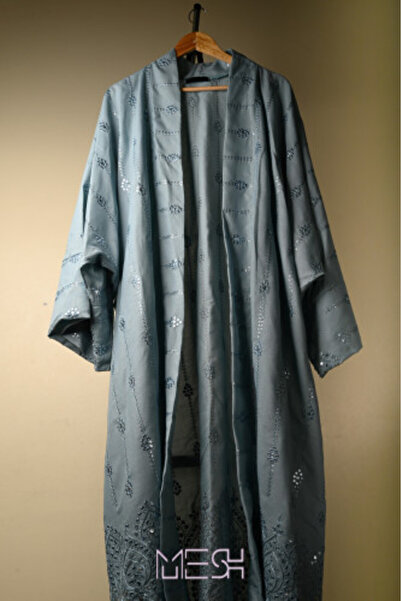 MESH sa Sky Blue Jalabiya/Abaya جلابيه/عبايه بشت سماوي