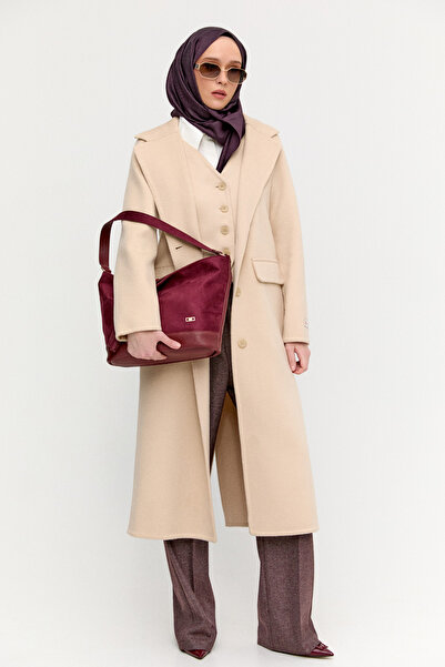 Setrms Yelekli Yün Premium Kaban