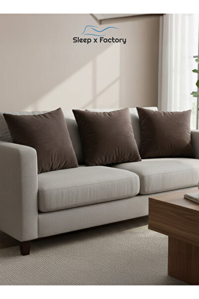 Sleep x Factory 3-Pack Decorative Cushions 45x45 cm – Microfiber Filled