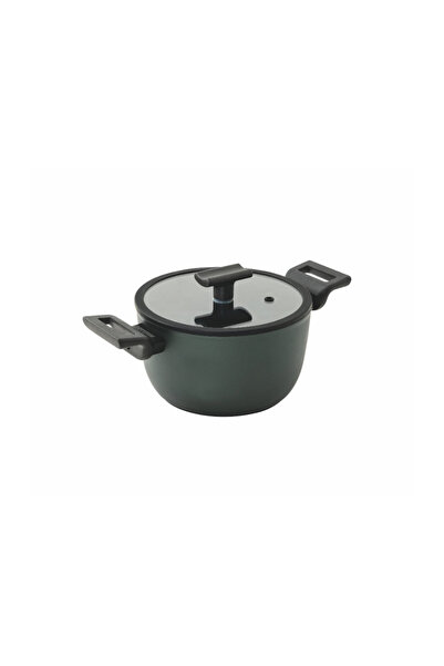 Sambonet Double Handle Deep Pot 20 cm Titan Pro Green