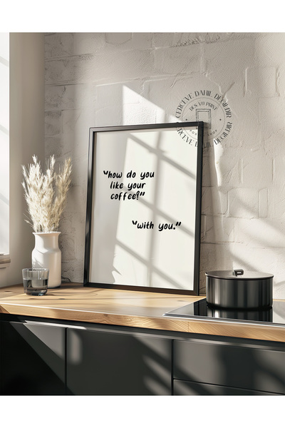 DES VU PRINT Kahve Köşesi Temalı Çerçevesiz Poster