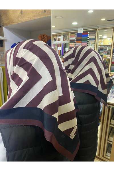 Akel Patterned Viscose Cotton Scarf 9611-10
