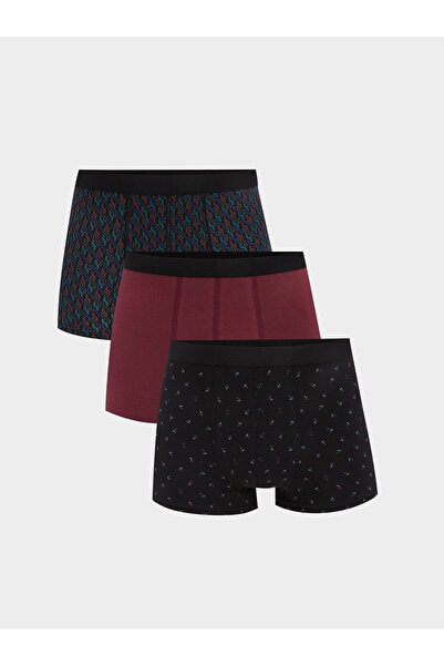 LC Waikiki Standard Mold Cotton Flexible Men's Boxers 3-Piece