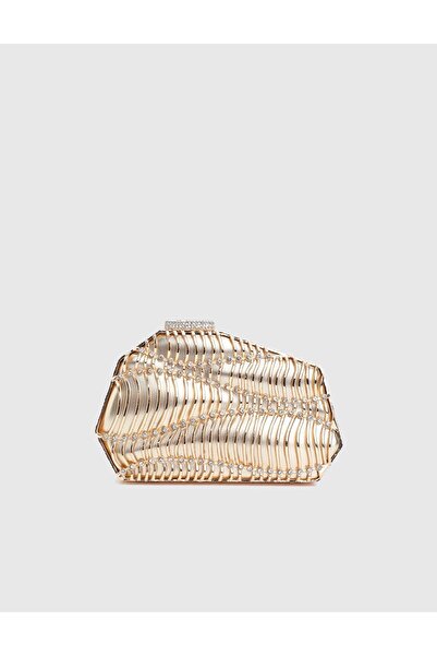 İLVİ Beline Stone Gold Color Women's Handbag